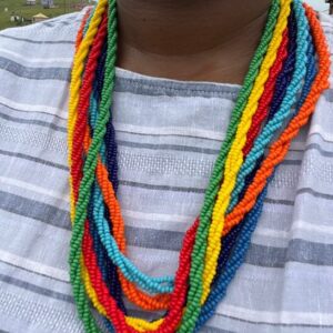 Imisubhe pack on Xhosa model - made with passion by Homba Crafts